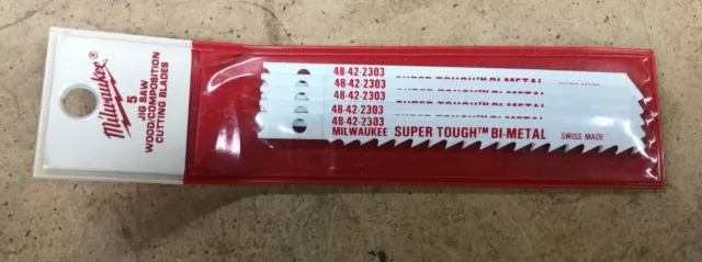 Milwaukee 48-42-2303 Jig Saw Blades Pk Of 5Ea