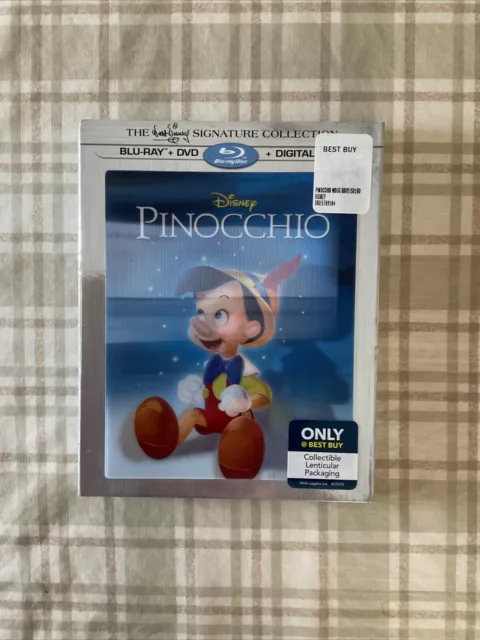 Walt Disney's Pinocchio - Animated - (Blu-Ray+DVD+DIGITAL HD) sealed NEW
