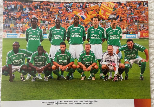 Poster football Asse St Etienne Les Verts championnat de