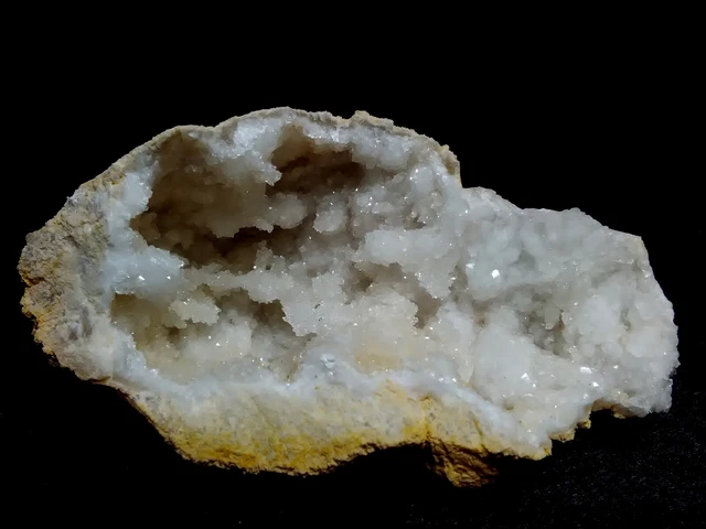 Quarz, Schneequarz geode aus Ouled Bou Ali, Khouribga. Sahara, Marokko  # 3