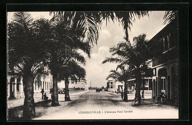 CPA Leopoldville, L´Avenue Paul Cerckel