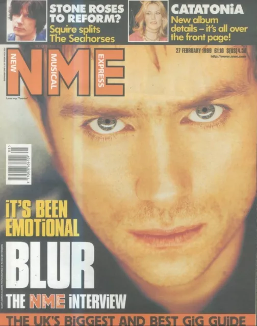 Sfbk83 Nme Abdeckseite 15X11 Damon Albarn Unscharf 27/2/1999