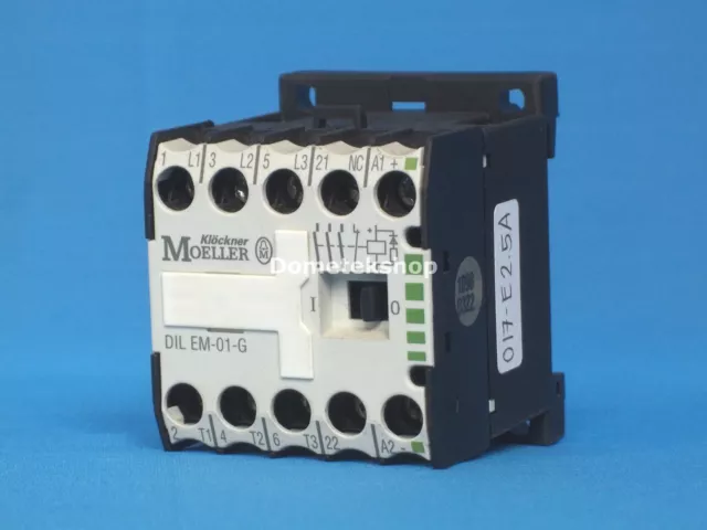 Klockner Moeller DIL EM-01-G 24V DC Contactor Relay DILEM01G, 60-day warranty