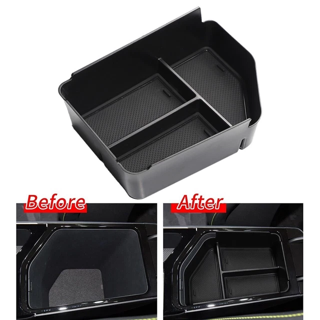 Bracciolo Console Centrale Per Fiat Panda II - Con Portabicchieri, Nero, ABS E Pelle PU - Foto 8