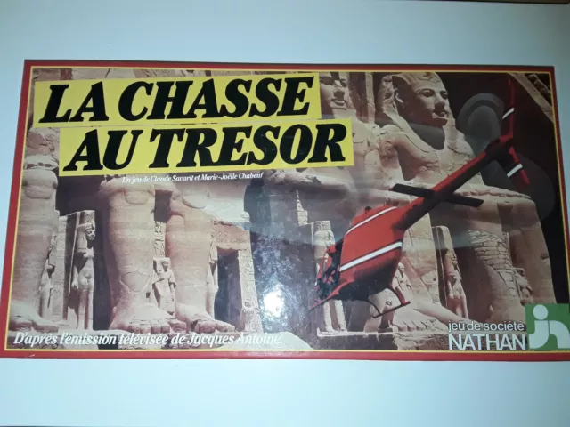 Jeu de société -  La chasse au trésor - Nathan complet 1982