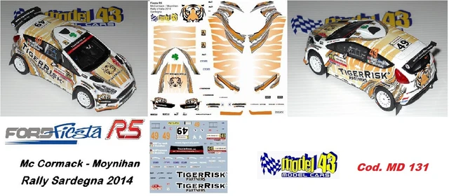 Décalques Ford Fiesta R5 Thomas Chauffray – Rallye De Pont-l'Évêque 2018, échelle 1/43, Neufs, Pour Maquette