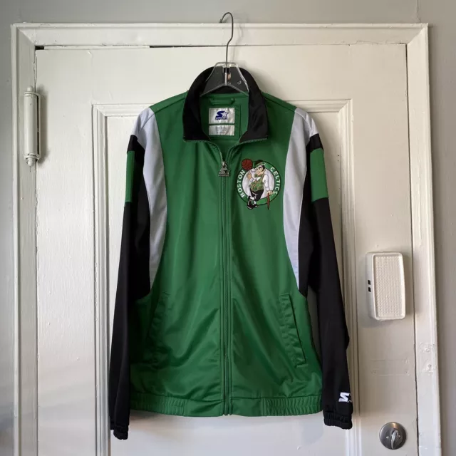 VTG Boston Celtics NBA Starter Basketball Warm Up Track Jacket Mens Large VTG Boston Celtics NBA Starter Basketball Warm Up Track Jacket Mens Large