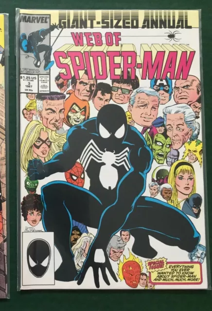 WEB OF SPIDER-MAN Annual 3 (black costume) 1987