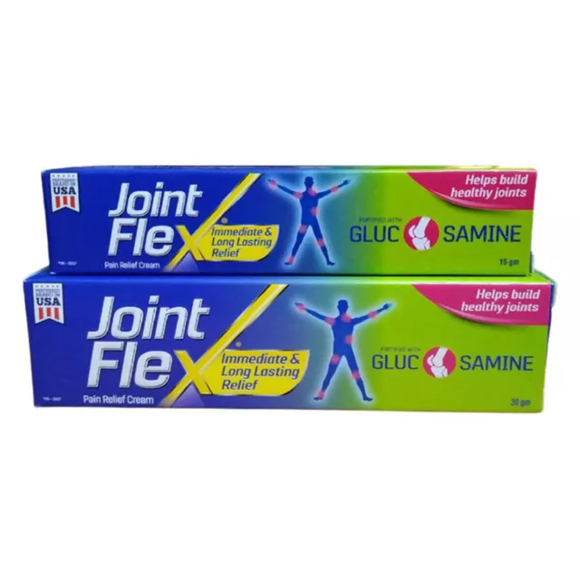 Joint Flex Pain Relief Cream with Glucosamine , No Stain/No Grease, 3.17oz/90gm