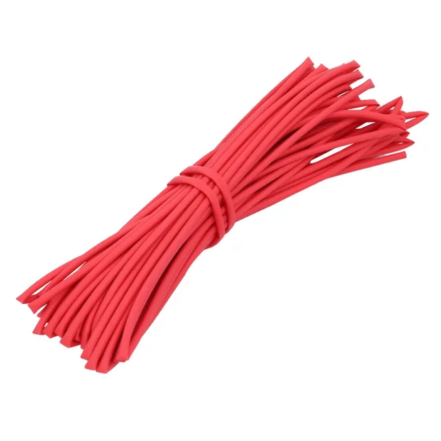 Poliolefina termoretraibile filo tubo manicotto cavo 10m lunghezza 2mm ID rosso