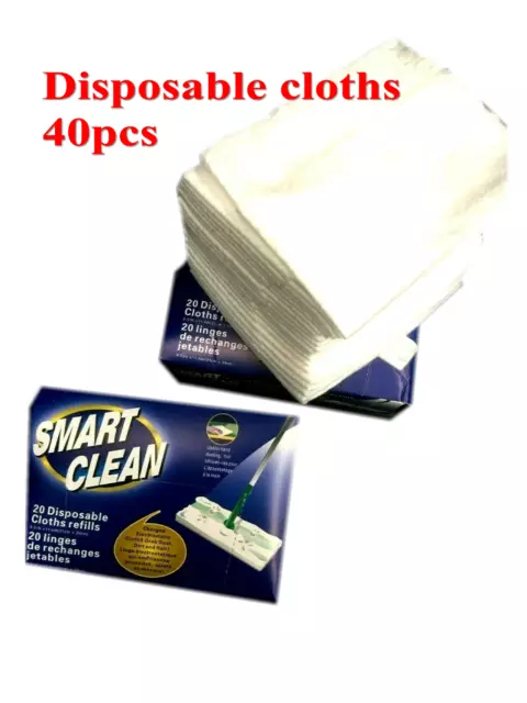 40 Disposable Electrostatic Dust Removal Mop Refill  Dry Cleaning Cloth 25x 28cm