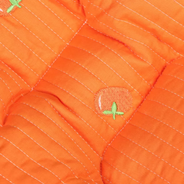 Baby Pad Liner Toddler Carrier Cushion(Orange Embroidery )∩