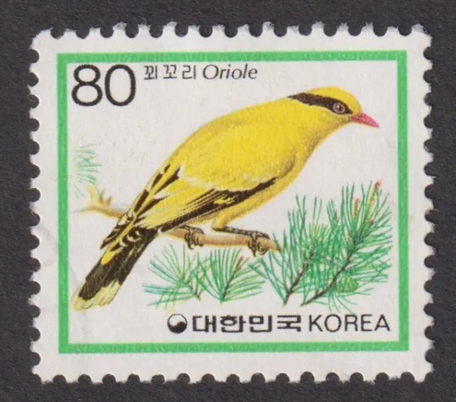 SOUTH KOREA 1986 -1987 Birds - Oriole. 80w Good Used   (p600)