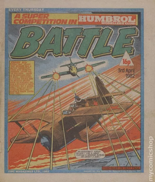 Battle Apr 3 1982 VG/FN 5.0 Stock Image Low Grade