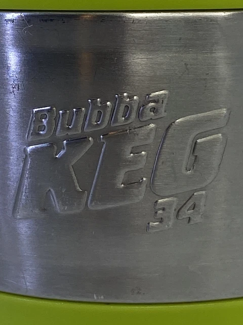 BUBBA KEG Travel Mug with Handle Insulated 34oz Green Silver 2