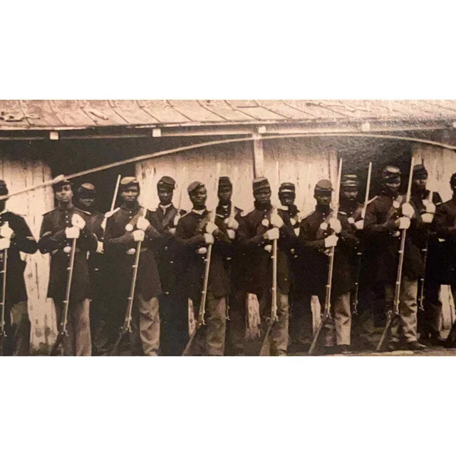 107th United States African American Troops, Washington DC - LEIB IMAGE Postcard