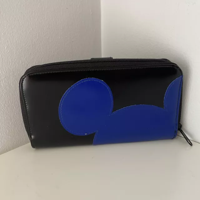 Disney purse black and blue mickey minnie disneyania