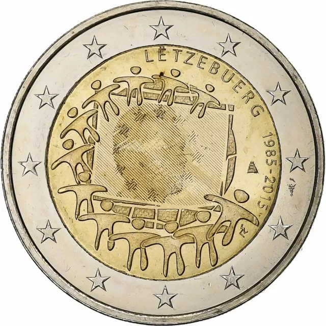 [#1260060] Luxembourg, 2 Euro, Drapeau européen, 2015, SPL, Bimétallique
