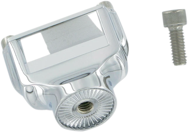 Kuryakyn [3186] Curved Side-Mount License Plate Mount Chrome