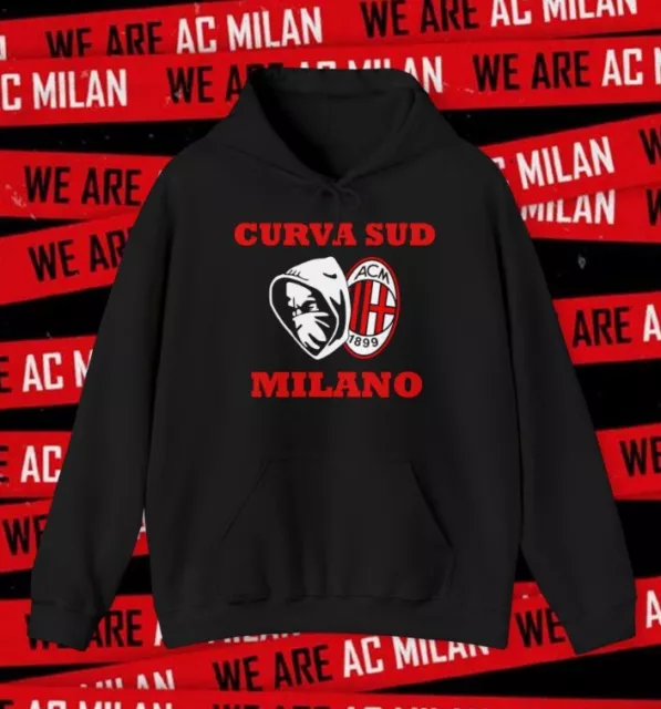 Felpa CURVA SUD ULTRAS tifosi MILAN Abbigliamento fan calcio