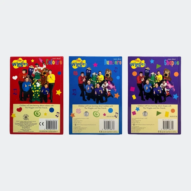 THE WIGGLES 3X 'A Sparkle' Book Bundle - Learn About Colours + Numbers ...