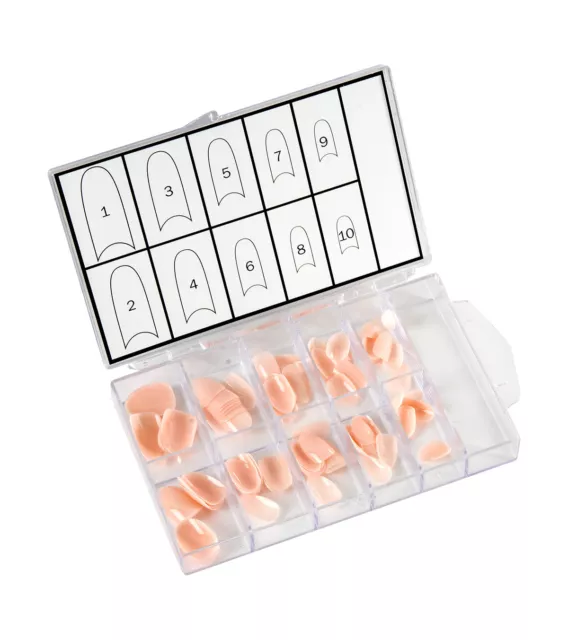 Peggy Sage Set Boite De 100 Capsules Faux Ongles Nude Pink