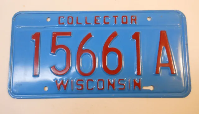 Wisconsin Collector License Plate