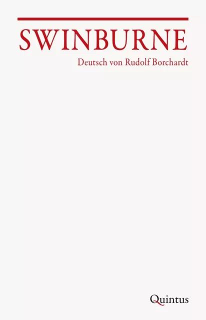 Swinburne Rudolf Borchardt