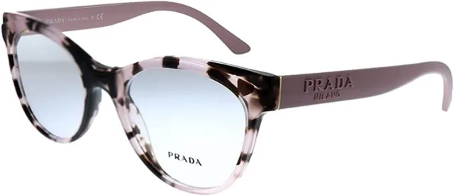 Prada PR 05WV ROJ1O1 Pink Havana Plastic Butterfly Eyeglasses 51mm