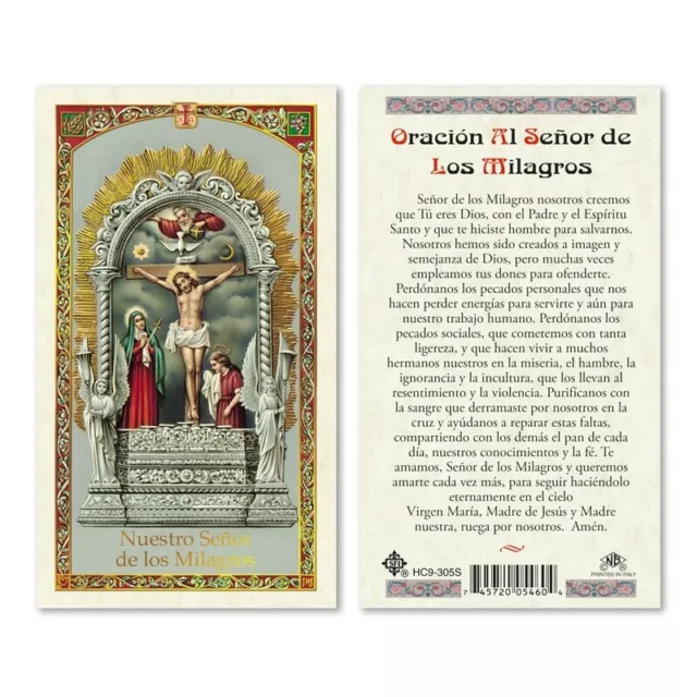 Oracion al Buen Pastor Salmo 23 Laminated Prayer Cards - Pack of 25- in  Spanish Espanol