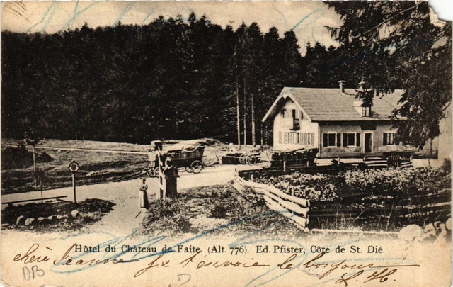 CPA AK Hotel du Chateau de Faite (Alt 776 m) Ed Pfister Cote de St-DIÉ (657385)