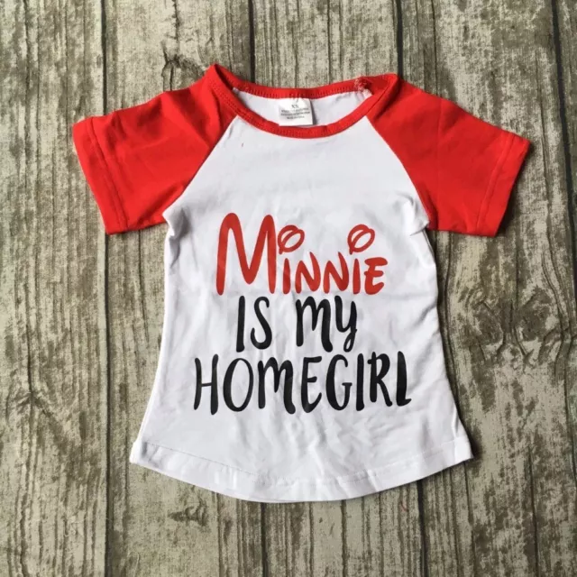 NEW Boutique Girls Minnie is my Homegirl Short Sleeve Shirt 7-8