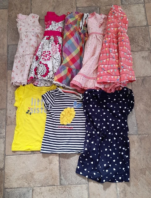 Baby Girls Summer Dress Clothes Bundle Age 12-18 Months.Maggie.Bluezoo.8 Pieces