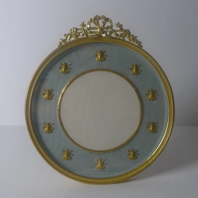 Antique French Gilded Bronze Photograph / Picture Frame - Napoleonic Bees