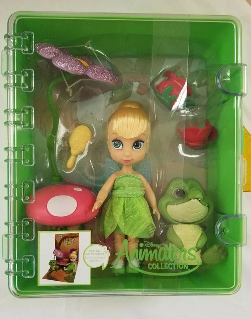 DISNEY STORE ANIMATORS Collection Tinkerbell Mini Doll Playset & Case £8.99 PicClick UK