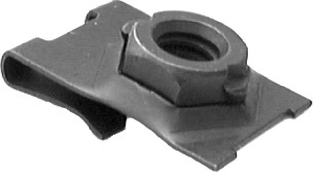 Black Fender Bolts With Short U-Nuts For Ford, Mercury, Lincoln - 1/4-20 X 7/8 Inch, Steel