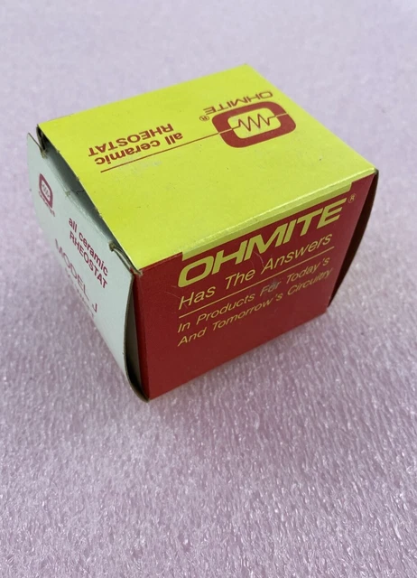 OHMITE All Ceramic RHEOSTAT Model J 50 WATT RJS500 500 OHMS