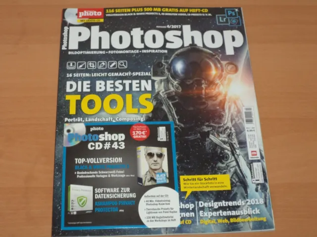 Digital Photo 116 Seiten Photoshop + 500 MB auf CD Ausgabe 4/2017 Neuwertig!