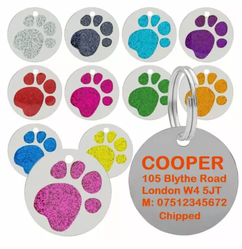 Personalised Dog Tag ID Tags for Dogs/Cats Custom Pet Tag Engraved Dog Name Tag