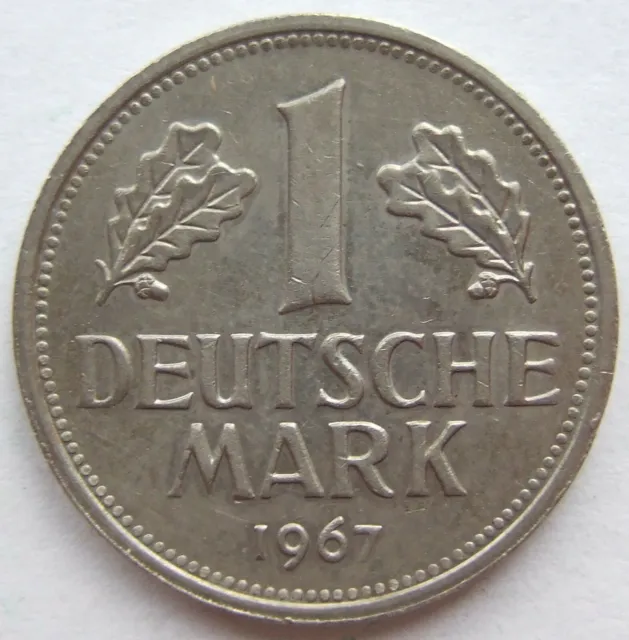 Moneta Rfg 1 Tedesco Marchi 1967 J IN Extremely fine/Brillant uncirculated