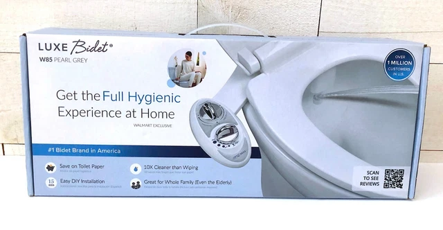 LUXE Bidet W85 Pearl Grey Self-Cleaning Non-Electric #1 Brand NEW in Box Sealed