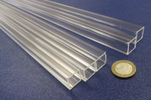 Acrylic Square Tube Extruded 5/8" SQ x .063" Wall x 72" Length, 5 PK -057