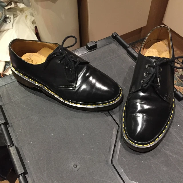 Dr Martens 1461 scarpe in pelle nera UK 7 EU 41 Made in England