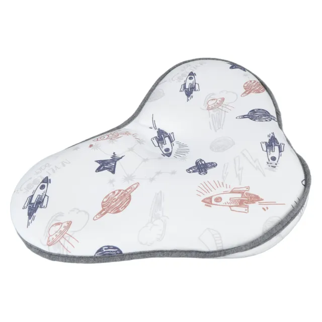 (3) Baby Pillow Breathable Cloud Shape Cute Pattern Ergonomic Easy To