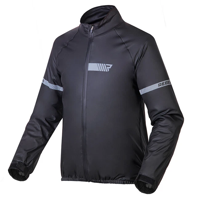 REBELHORN OCEAN | Giacca antipioggia moto membrana laminata antivento traspirante