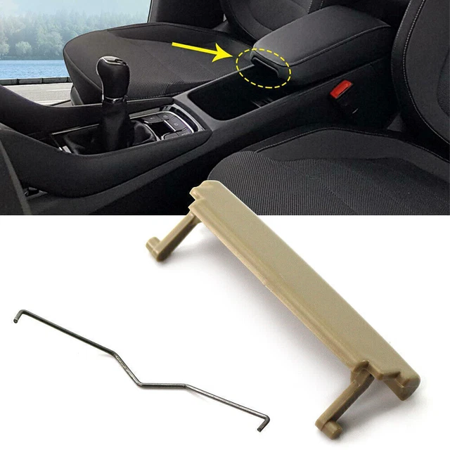 INTERIOR ARMREST CENTER Console Cover Lid Latch Clip Beige For Audi A3
