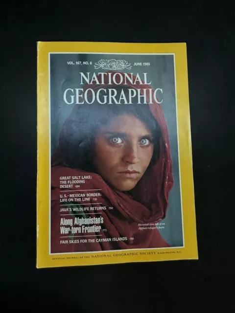 National Geographic Magazine June 1985 Vol 167 no 6 Back Issue Afghan Girl