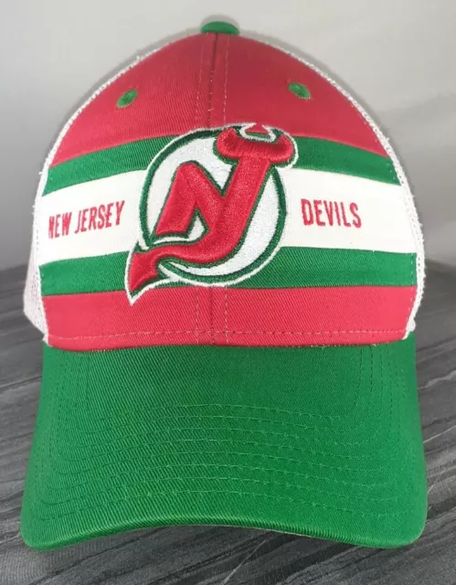 New Jersey Devils PAINTBRUSH SNAPBACK Black-White-Red Hat