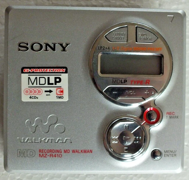 SONY MZR410 MDLP Walkman Portable MiniDisc Player Recorder Fully