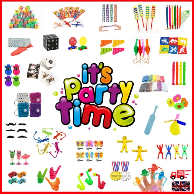 Children's Kids Party Goody Gift Bag Fillers Toys Colourful HUGE Selection 1-100